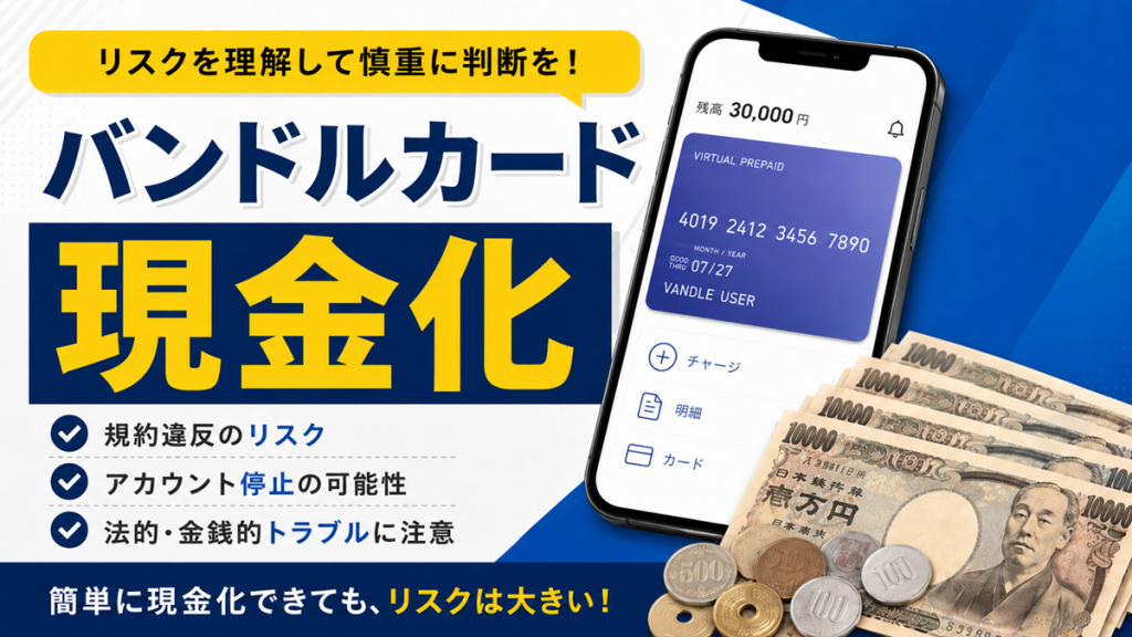 バンドルカード現金化の方法と注意点を完全解説｜換金率・優良業者・リスクまで